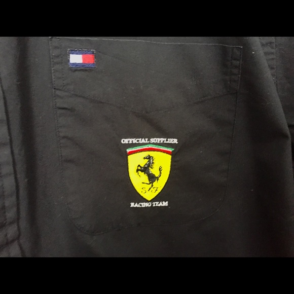 Vintage Mens Team Ferrari Tommy Hilfiger Black - Picture 2 of 7